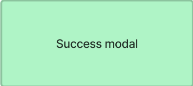 Success modal
